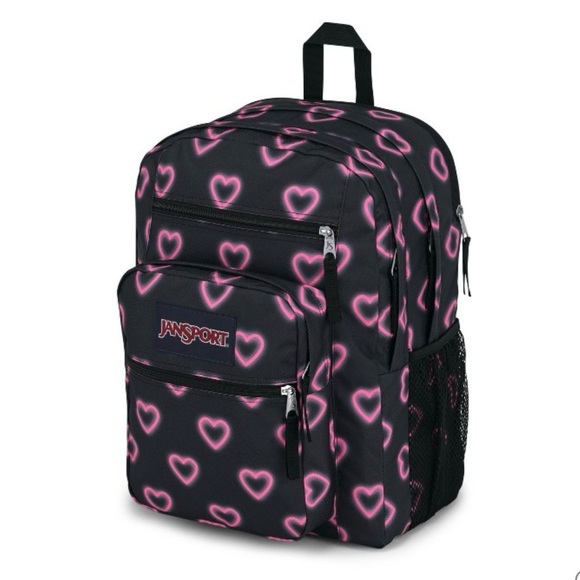 NEW Jansport Big Student School Backpack Laptop Sleeve Large Black